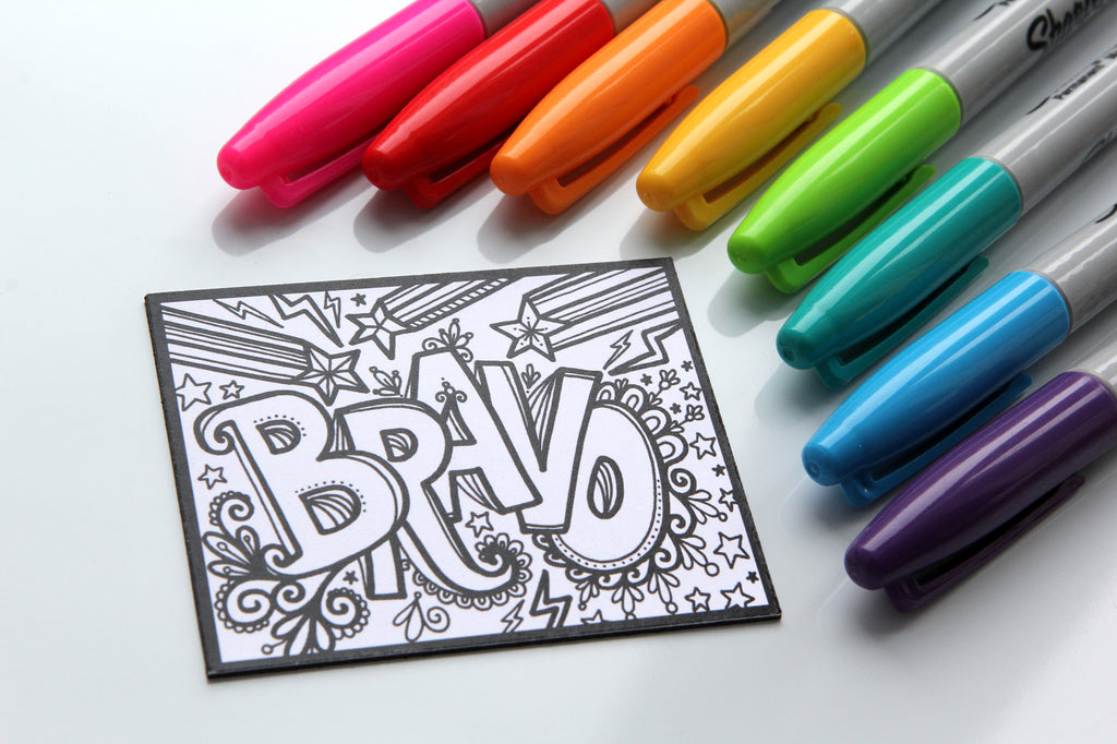 Aimant à colorier, BRAVO