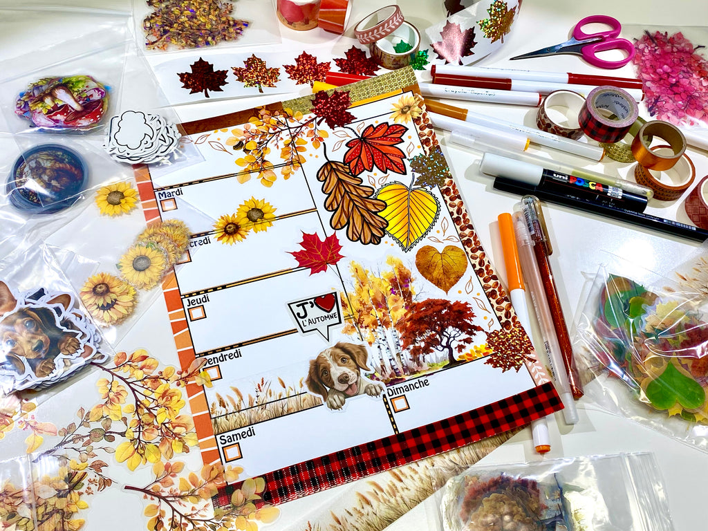 ATELIER - Décoration de pages d'agenda - à Repentigny