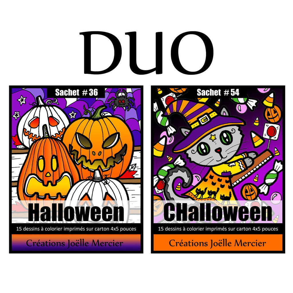 DUO - Sachet #36 Halloween + Sachet #54 CHalloween