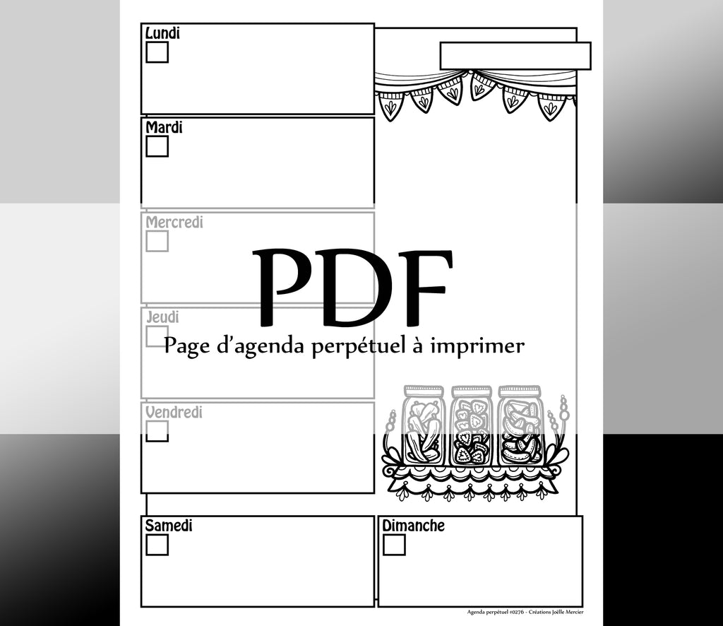 Page #0276 Agenda perpétuel - Téléchargement instantané - PDF à imprimer, POTS MASSON
