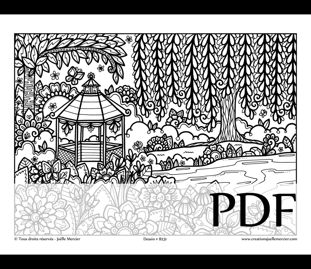 Téléchargement instantané - PDF à imprimer et colorier - HAVRE DE PAIX #8231