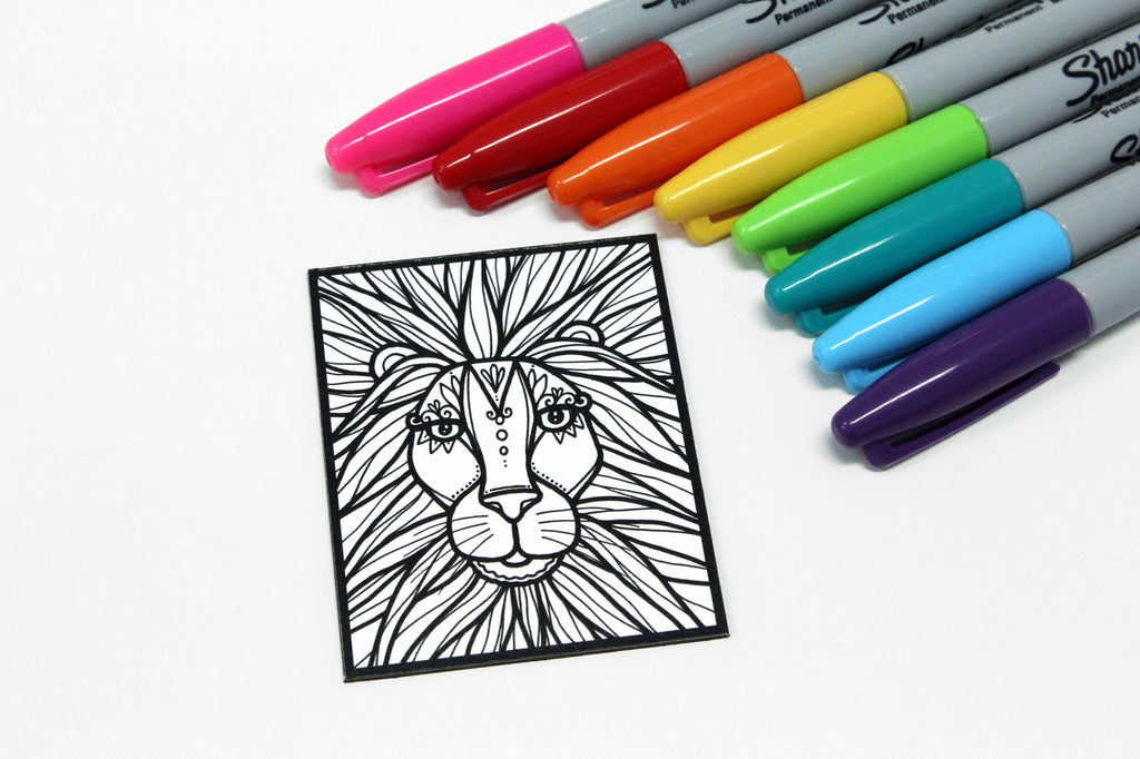Aimant à colorier, CRINIÈRE DE LION