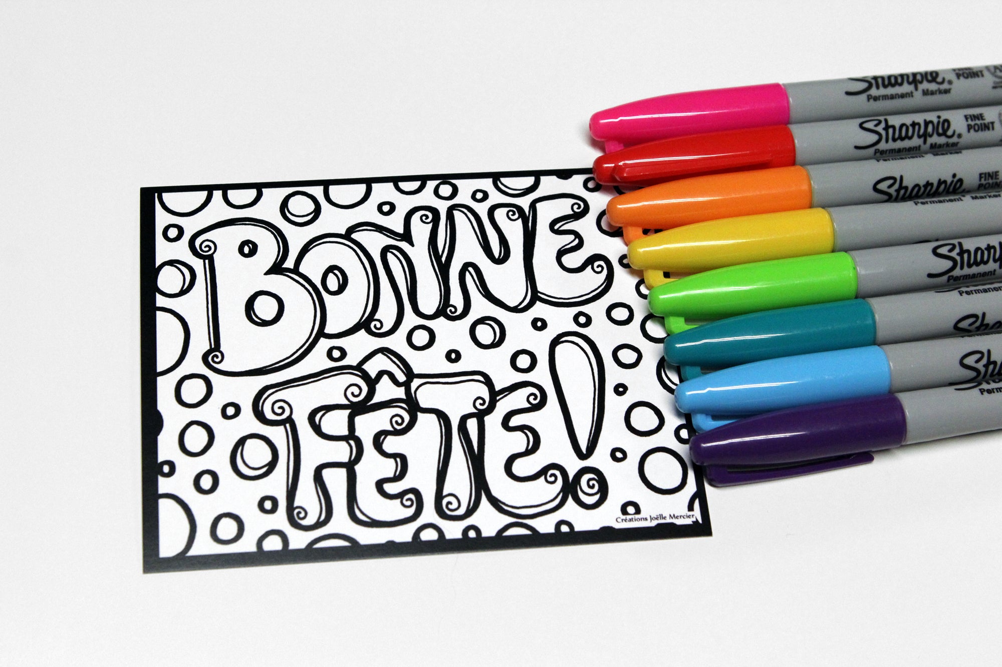 Minis hors-série, BONNE FÊTE, imprimé sur carton, format 4x5 pouces, g ...